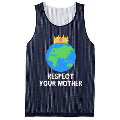 RESPECT YOUR MOTHER Earth Day Every Day Gifts 2 Mesh Reversible Basketball Jersey Tank