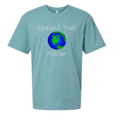 Respect Your Mother Earth Day World Environmental Sueded Cloud Jersey T-Shirt