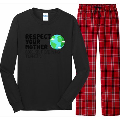 Respect Your Mother, Earth Day Long Sleeve Pajama Set