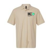 Respect Your Mother, Earth Day Softstyle Adult Sport Polo