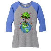 Respect Your Mother Earth Day Design Funny Gift Women's Tri-Blend 3/4-Sleeve Raglan Shirt