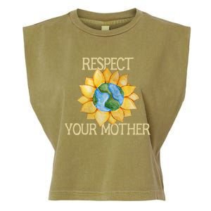 Respect Your Mother Earth Gift Garment-Dyed Women's Muscle Tee