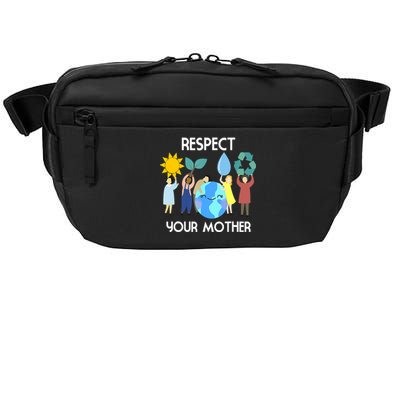 Respect Your Mother Nature Happy Earth Day Crossbody Pack