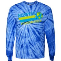 Respect Your Mother Earth Day Earth Mother Gift Tie-Dye Long Sleeve Shirt