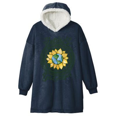 Respect Your Mother Earth Day Dala Gift Hooded Wearable Blanket