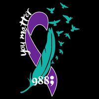 Rainbow You Matter 988 Suicide Prevention Awareness Ribbon Womens T-Shirt