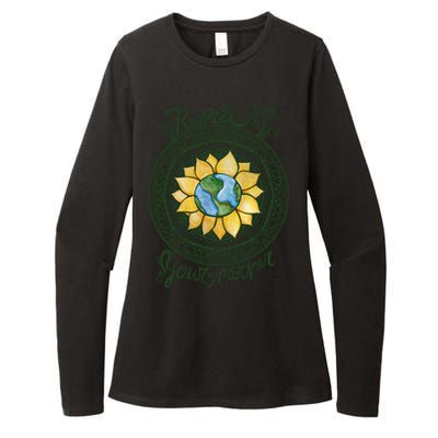 Respect Your Mother Earth Day Dala Gift Womens CVC Long Sleeve Shirt