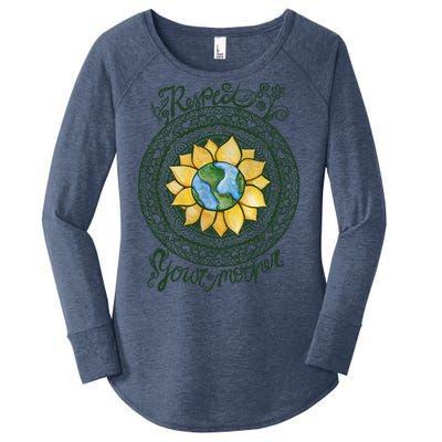 Respect Your Mother Earth Day Dala Gift Women's Perfect Tri Tunic Long Sleeve Shirt