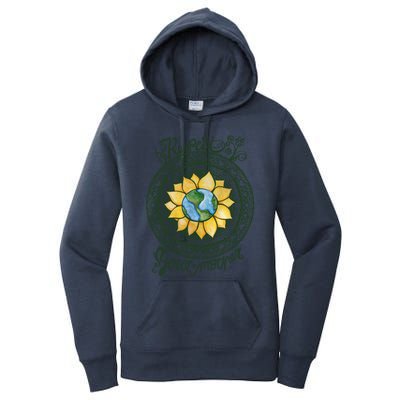 Respect Your Mother Earth Day Dala Gift Women's Pullover Hoodie