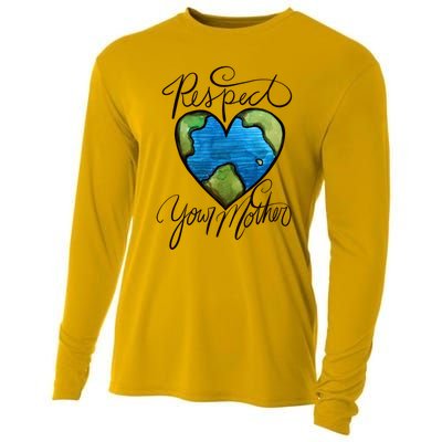 Respect Your Mother Earth Day Cool Gift Cooling Performance Long Sleeve Crew