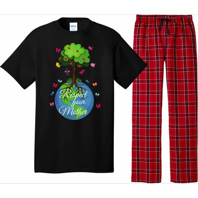 Respect Your Mother Earth Day Design Meaningful Gift Pajama Set