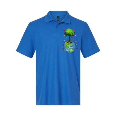 Respect Your Mother Earth Day Design Meaningful Gift Softstyle Adult Sport Polo