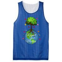 Respect Your Mother Earth Day Design Meaningful Gift Mesh Reversible Basketball Jersey Tank