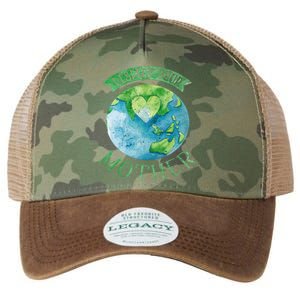 Respect Your Mother Earth Planet Day Green Environtalist Gift Legacy Tie Dye Trucker Hat