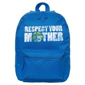 Respect Your Mother Earth Gift 16 in Basic Backpack