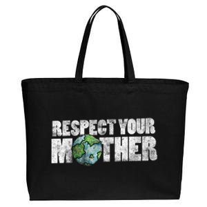 Respect Your Mother Earth Gift Cotton Canvas Jumbo Tote