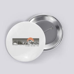 Retro Yosemite National Park Half Dome Button