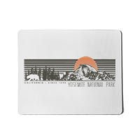 Retro Yosemite National Park Half Dome Mousepad