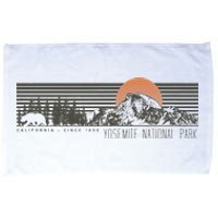 Retro Yosemite National Park Half Dome Microfiber Hand Towel