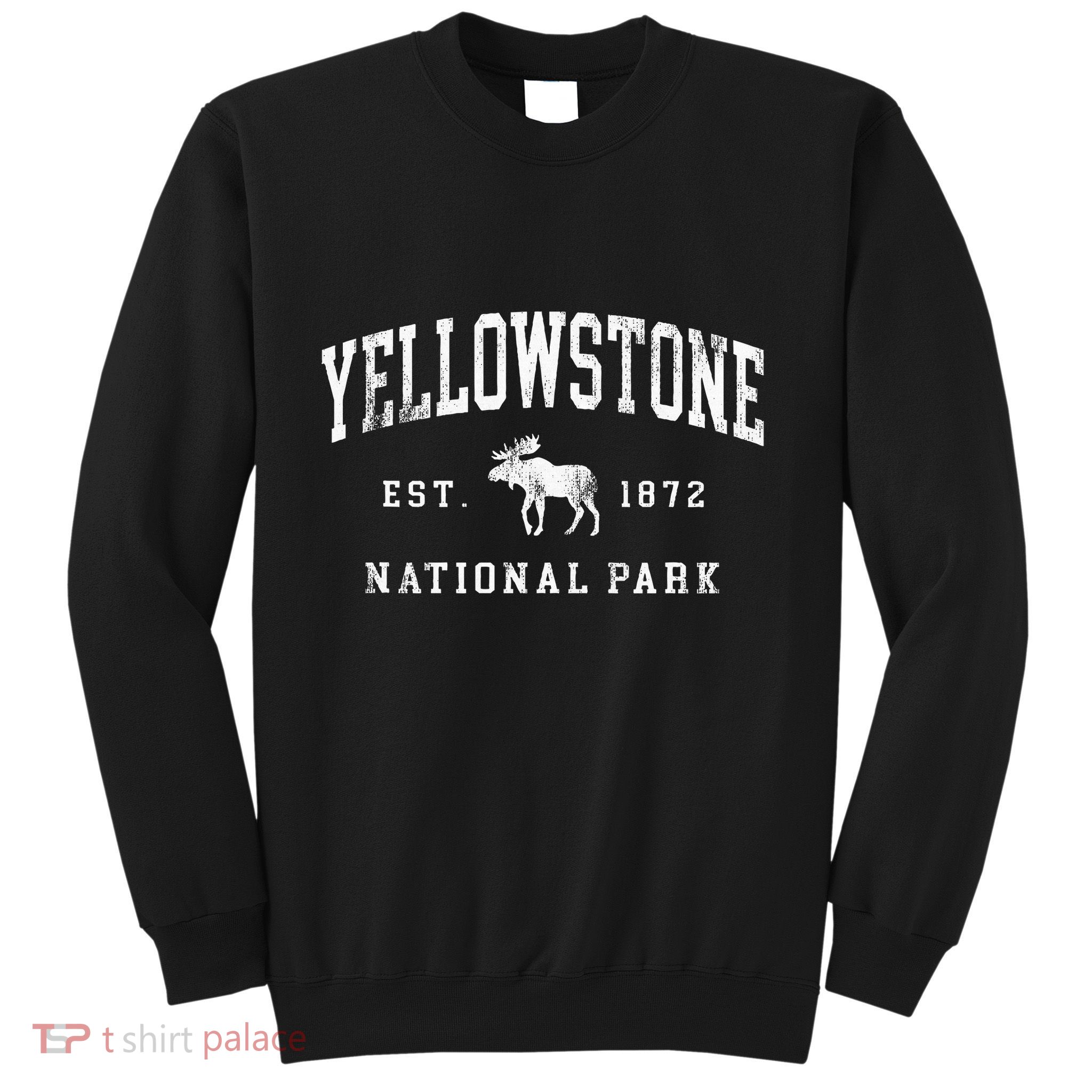 Retro Yellowstone National Park Est 1872 Hiking Sweatshirt