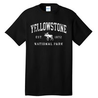 Retro Yellowstone National Park Est 1872 Hiking Tall T-Shirt