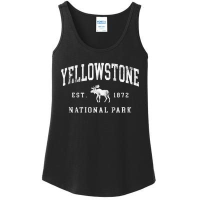 Retro Yellowstone National Park Est 1872 Hiking Ladies Essential Tank