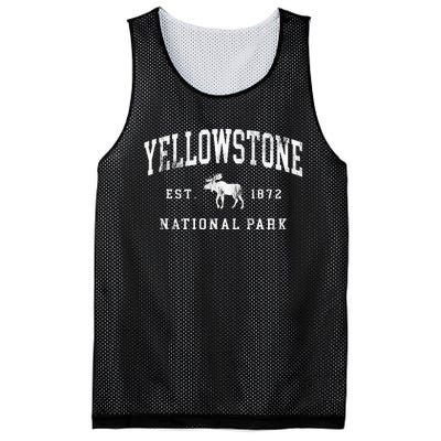 Retro Yellowstone National Park Est 1872 Hiking Mesh Reversible Basketball Jersey Tank