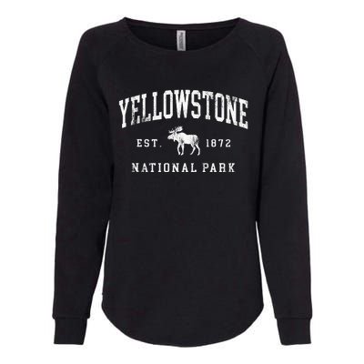 Retro Yellowstone National Park Est 1872 Hiking Womens California Wash Sweatshirt