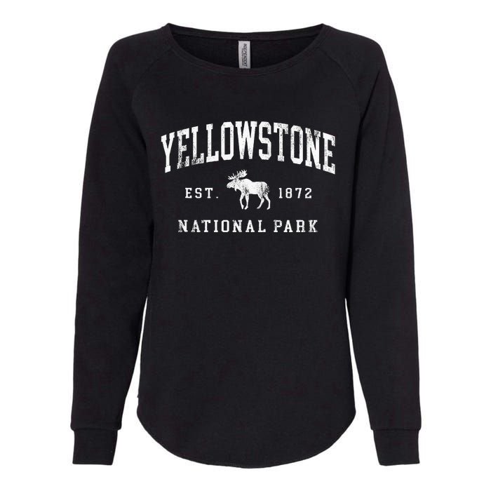 Retro Yellowstone National Park Est 1872 Hiking Womens California Wash Sweatshirt