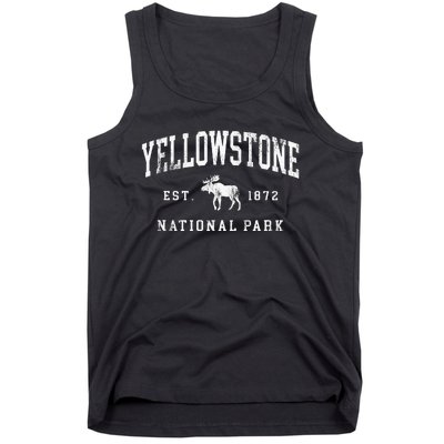 Retro Yellowstone National Park Est 1872 Hiking Tank Top