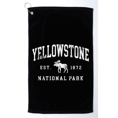Retro Yellowstone National Park Est 1872 Hiking Golf Towel