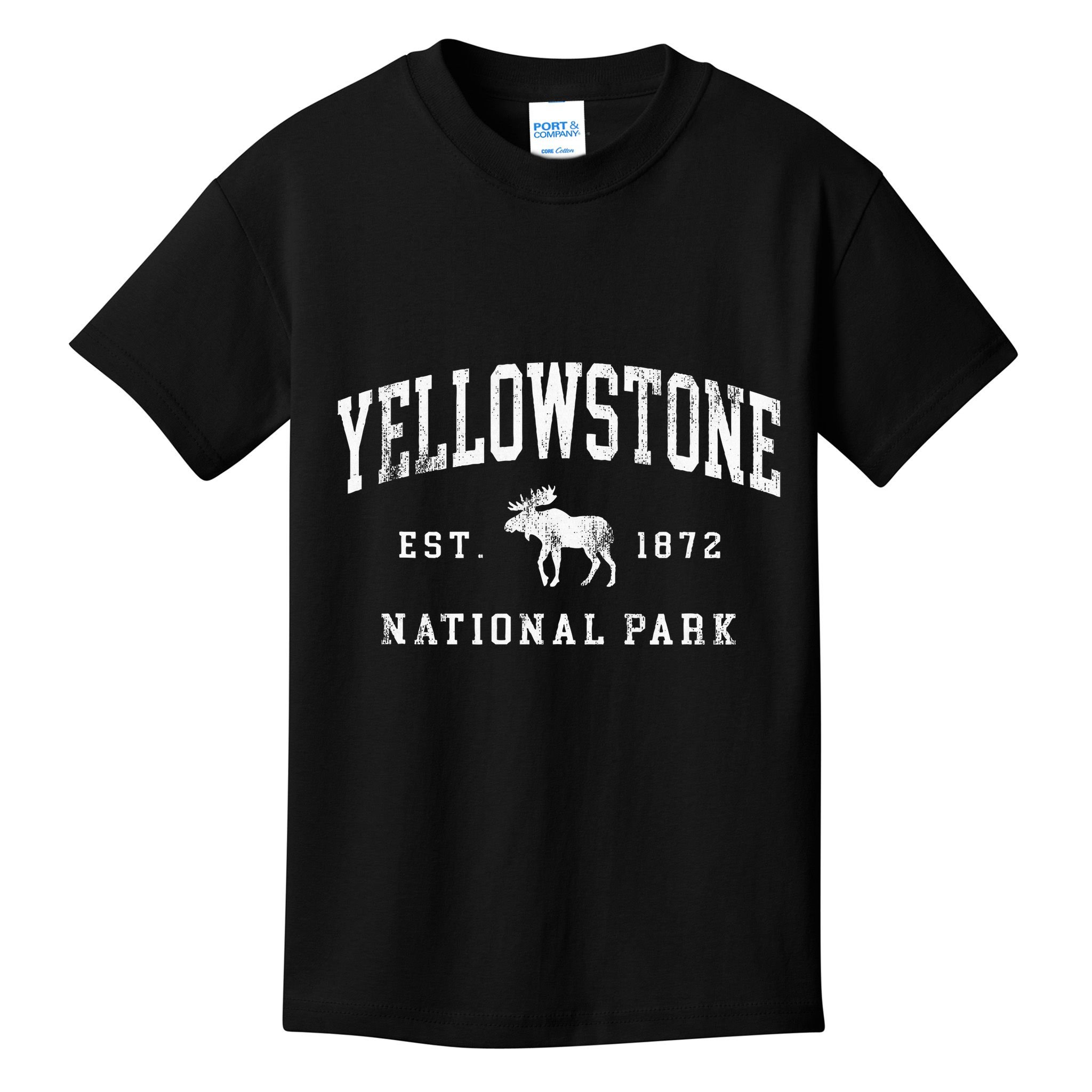 Retro Yellowstone National Park Est 1872 Hiking Kids T-Shirt