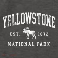 Retro Yellowstone National Park Est 1872 Hiking Vector Backpack