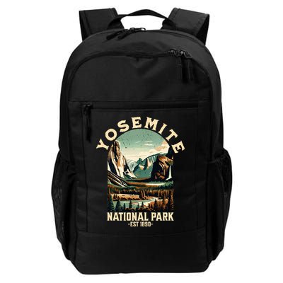 Retro Yosemite National Park Usa Vintage Hiking Backpack