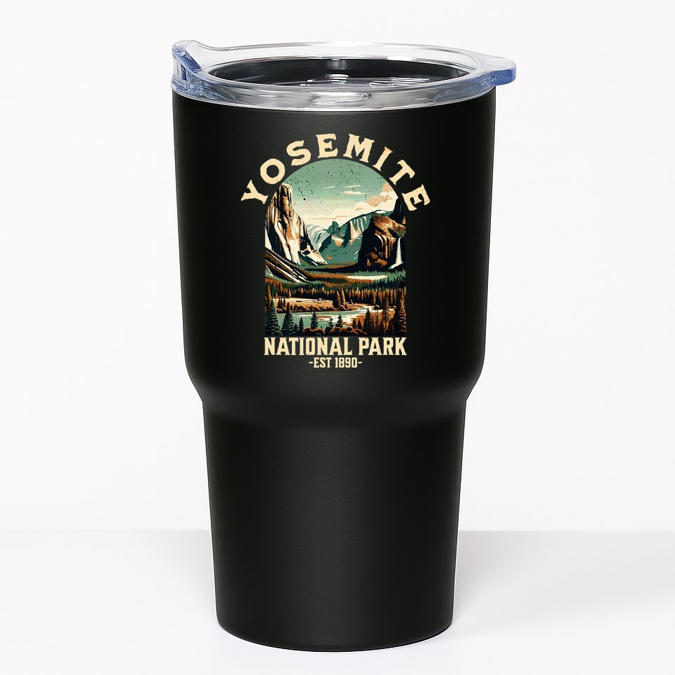 Retro Yosemite National Park Usa Vintage Hiking Tumbler