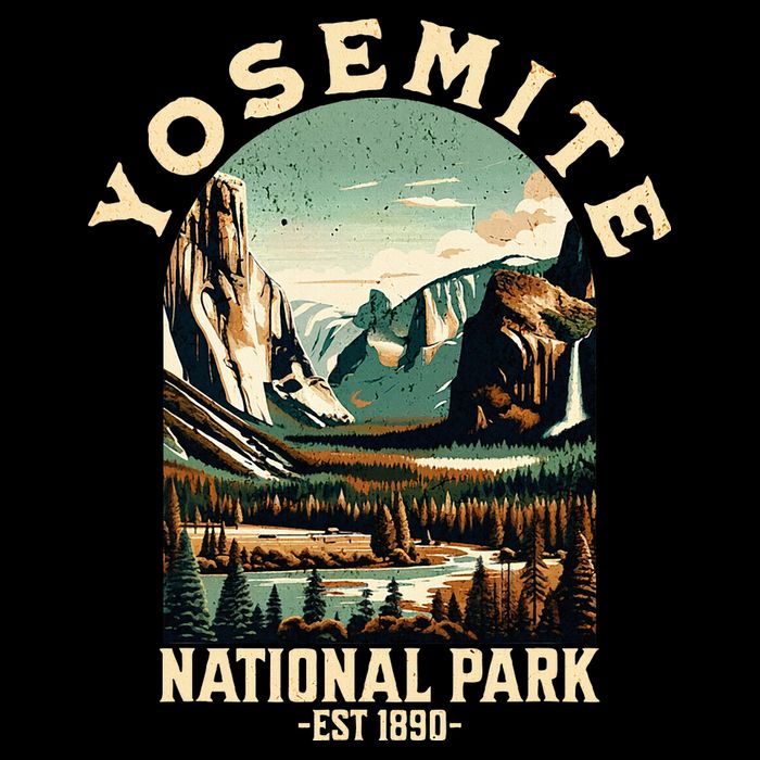 Retro Yosemite National Park Usa Vintage Hiking Womens Tank Top
