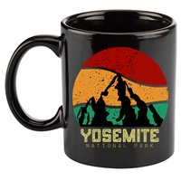 Retro Yosemite National Park 11oz C Handle Ceramic Mug