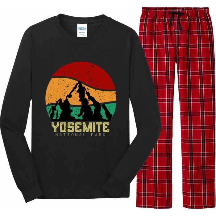 Retro Yosemite National Park Long Sleeve Pajama Set