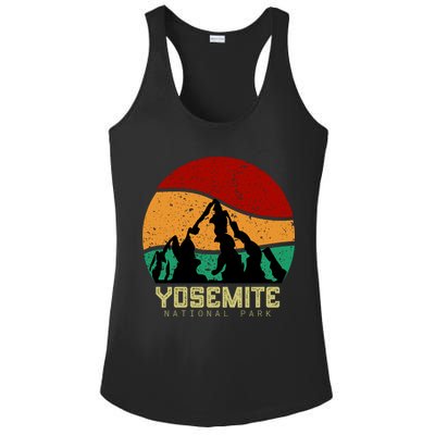 Retro Yosemite National Park Ladies PosiCharge Competitor Racerback Tank