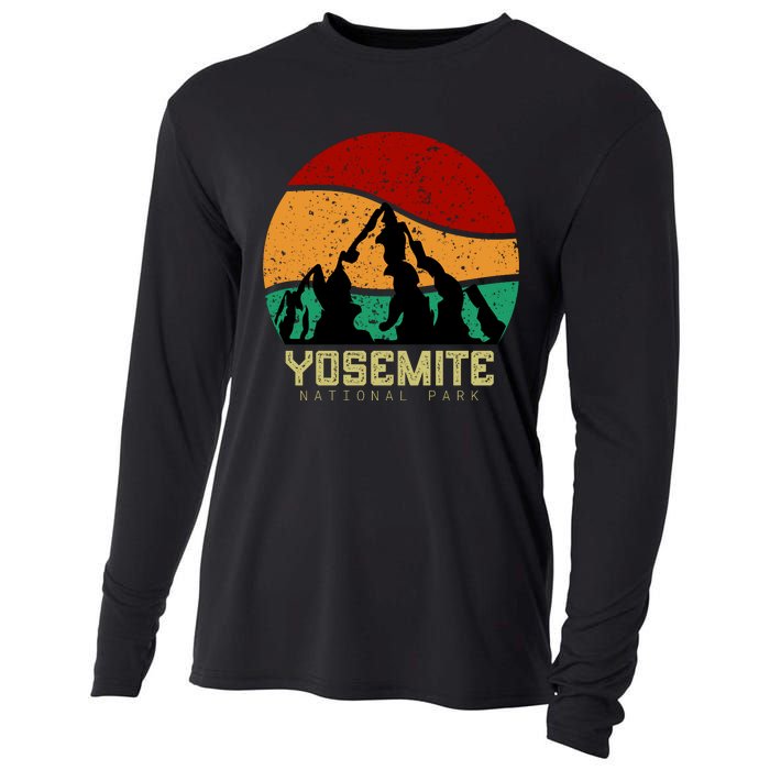 Retro Yosemite National Park Cooling Performance Long Sleeve Crew