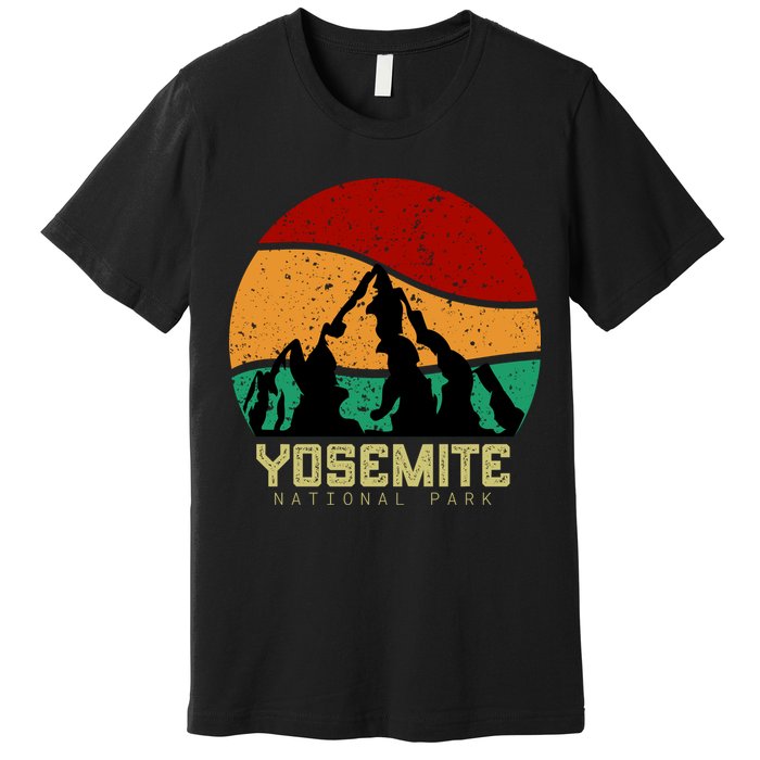 Retro Yosemite National Park Premium T-Shirt