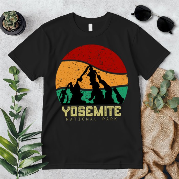 Retro Yosemite National Park Premium T-Shirt