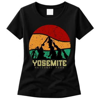 Retro Yosemite National Park Womens T-Shirt