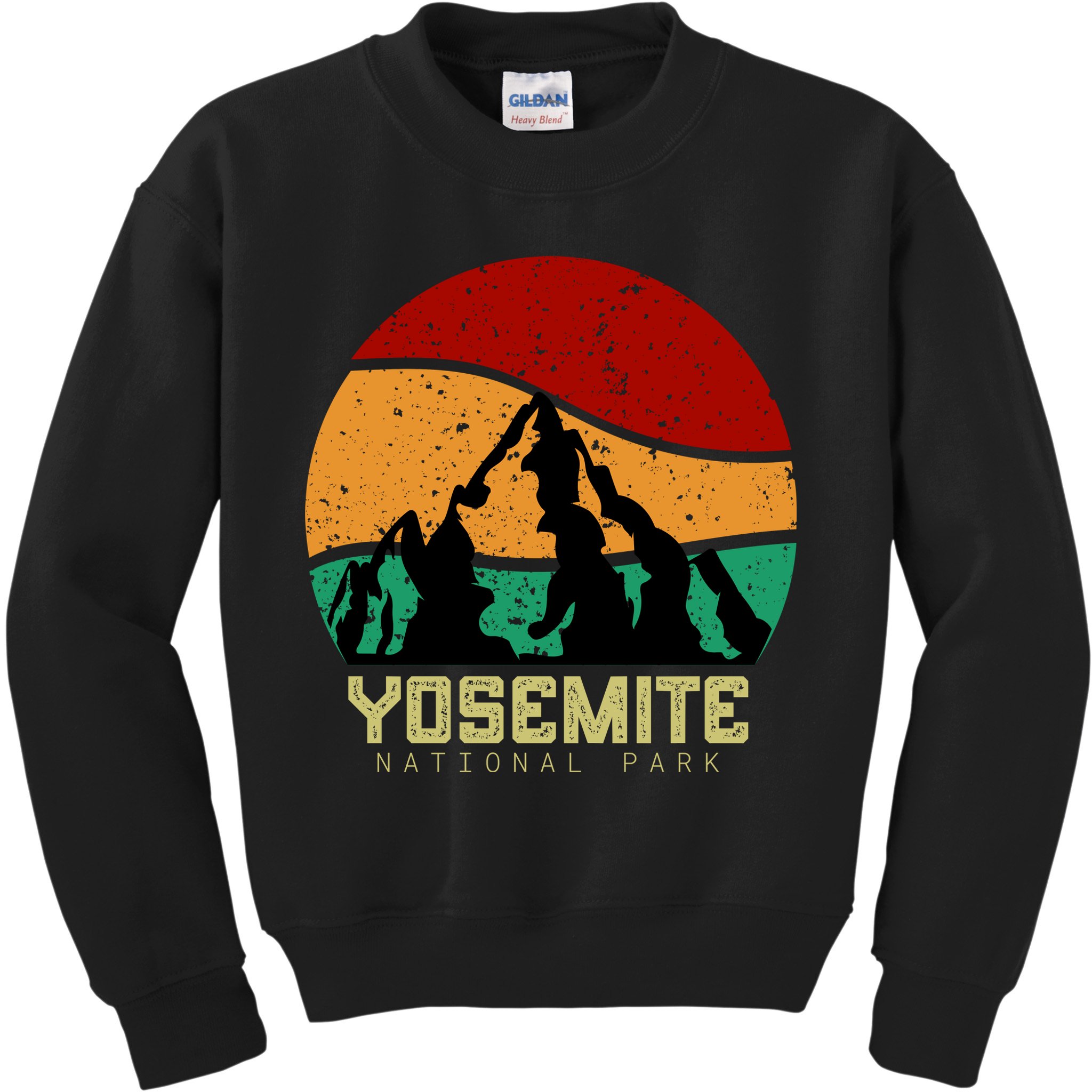 Retro Yosemite National Park Kids Sweatshirt