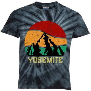 Retro Yosemite National Park Kids Tie-Dye T-Shirt