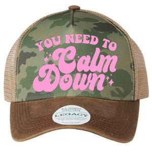 Retro You Need To Calm Down Legacy Tie Dye Trucker Hat