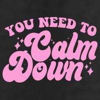 Retro You Need To Calm Down 7 Panel Mesh Trucker Snapback Hat