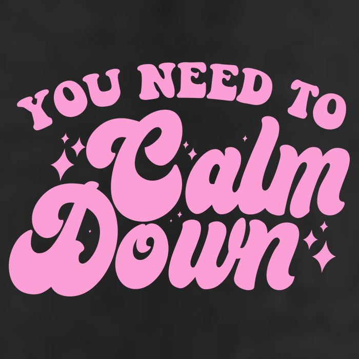 Retro You Need To Calm Down 7 Panel Mesh Trucker Snapback Hat