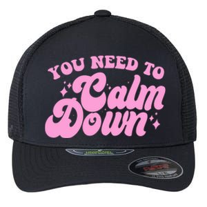 Retro You Need To Calm Down Flexfit Unipanel Trucker Cap