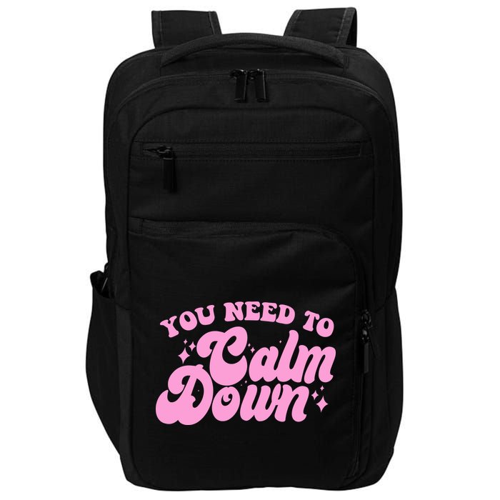 Retro You Need To Calm Down Impact Tech Backpack